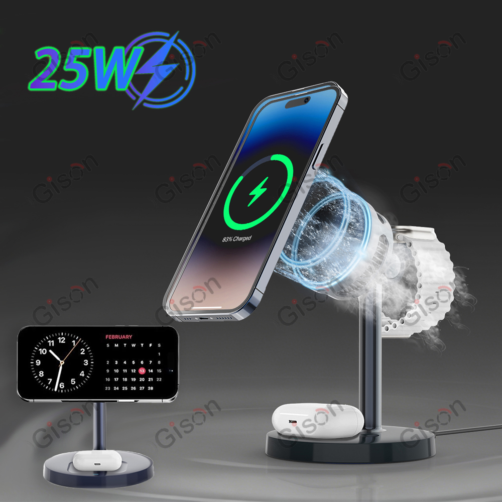 Smartwatch Phone Watches - Carregador Sem Fio Magnético 3 em