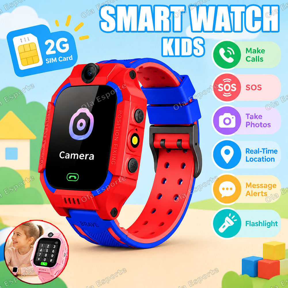 Smartwatch Watches For Kid Boy With Alarm - 2027 Novo Relógio Inteligente Infantil 2G/5G