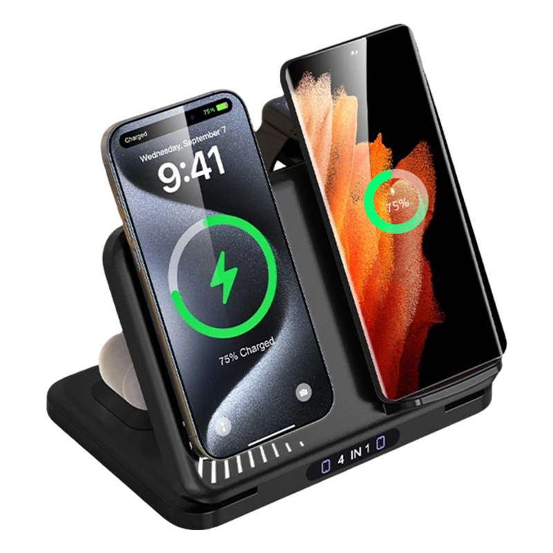 Smartwatch Phone Watches - 4 em 1 telefone duplo carregador
