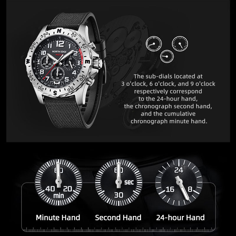 Relógio Masculino NORTH EDGE c - Smartwatch Premium Watches For Men avaliação e preço