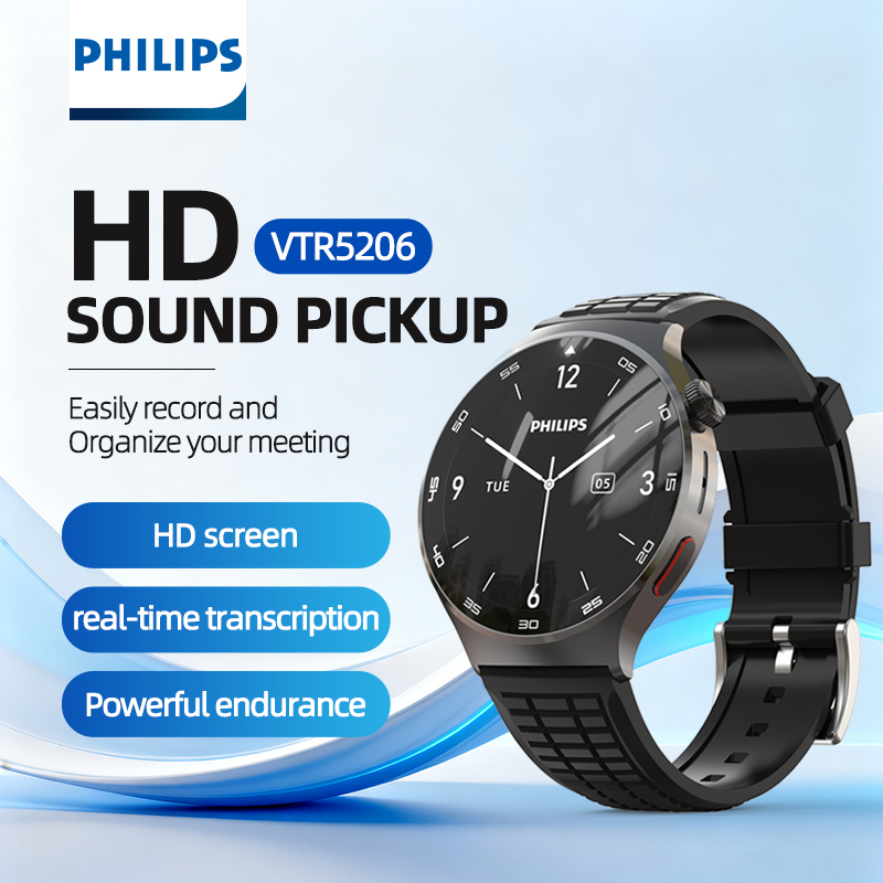 Relógio Gravador de Voz PHILIP - Smartwatch Noise Watches For Men avaliação e preço