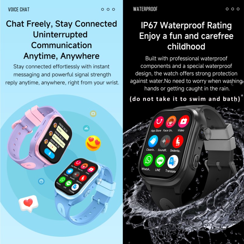 Relógio Inteligente 4G para Cr - Smartwatch Digital Watches For Kids avaliação e preço