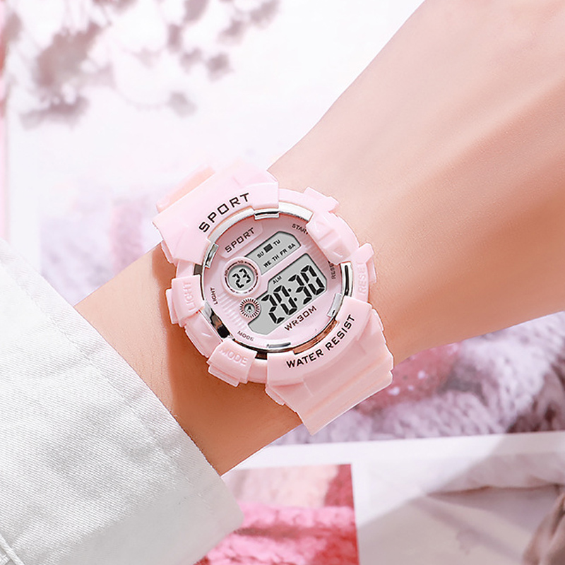Moda crianças relógios luminos - Smartwatch Watches For Kid Boy With Alarm avaliação e preço