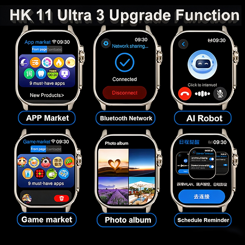 Novo Relógio HK10 Upgrade HK11 - Smartwatch Phone Watches avaliação e preço