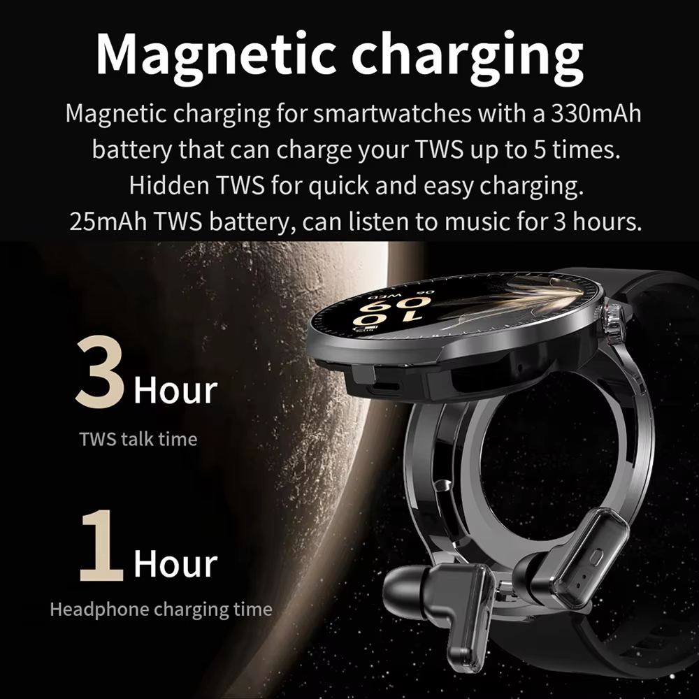 Relógio Inteligente TWS 2 em 1 - Smartwatch Noise Watches For Men avaliação e preço