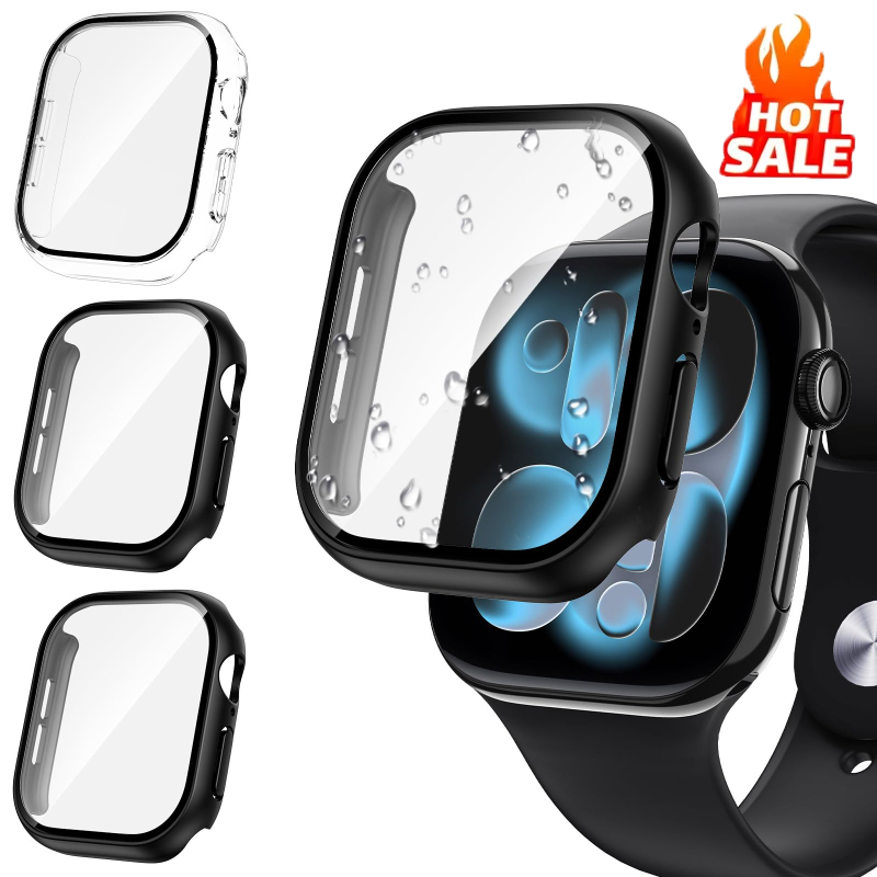 3 pçs vidro + capa para apple  - Iwatch Smartwatch Series 7 avaliação e preço