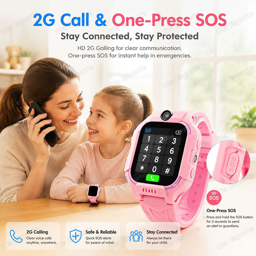 Novo Relógio Inteligente GPS 5 - Smartwatch Digital Watches For Kids avaliação e preço