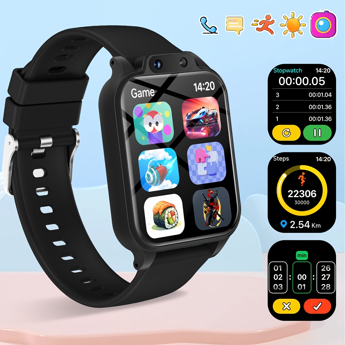 Relógio Inteligente para Joven - Smartwatch Digital Watches For Kids avaliação e preço