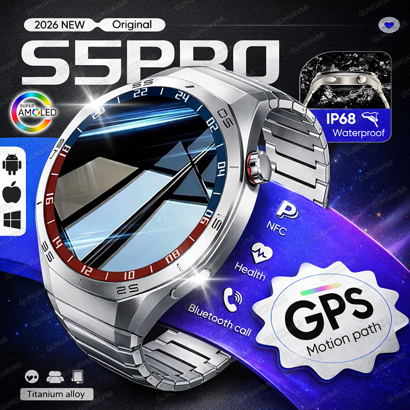 Novo Smartwatch GPS 2026 para  - Smartwatch Premium Watches For Men avaliação e preço