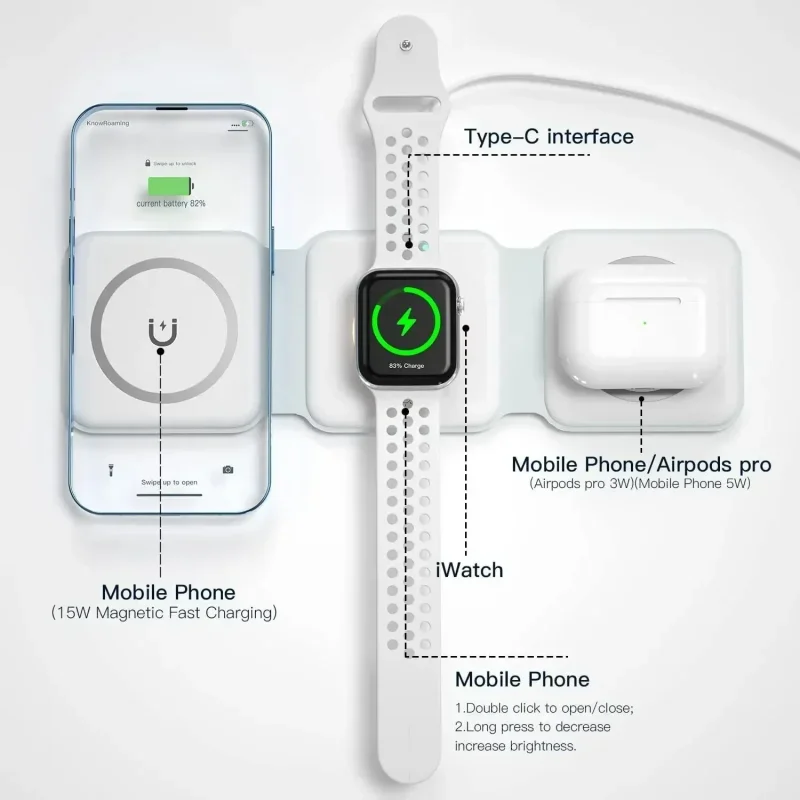 Carregador sem fio magnético p - Smartwatch Watches Compatible With Iphone avaliação e preço
