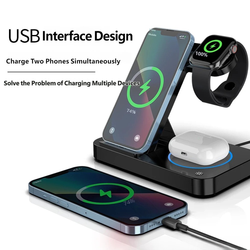 Estação de Carregamento Sem Fi - Smartwatch Phone Watches avaliação e preço